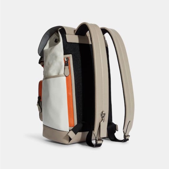 COACH TRACK BACKPACK IN COLORBLOCK LEATHER WITH SIGNATURE PRINT - SOLDOUT - NWT - Picture 3 of 4